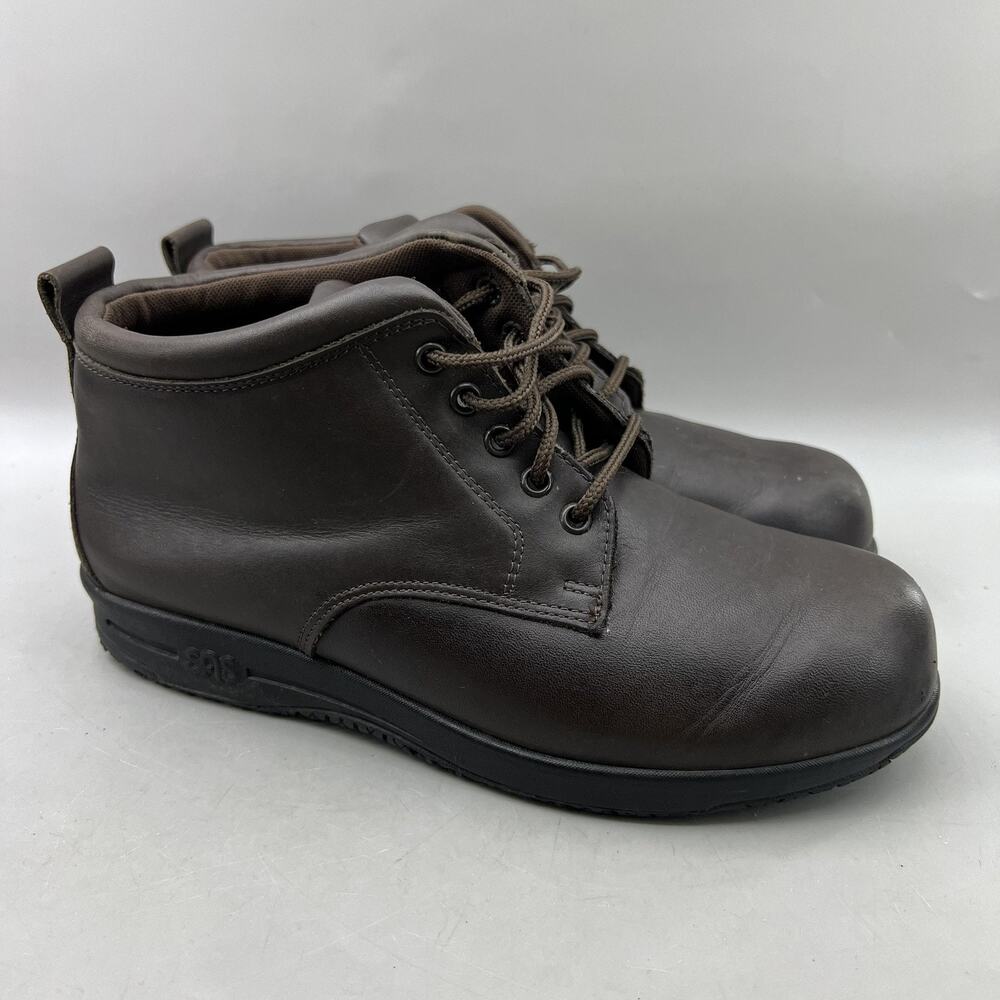 SAS Gretchen Chukka Boots Women Size 8 W Brown Ankle Slip Resistant Work Shoes